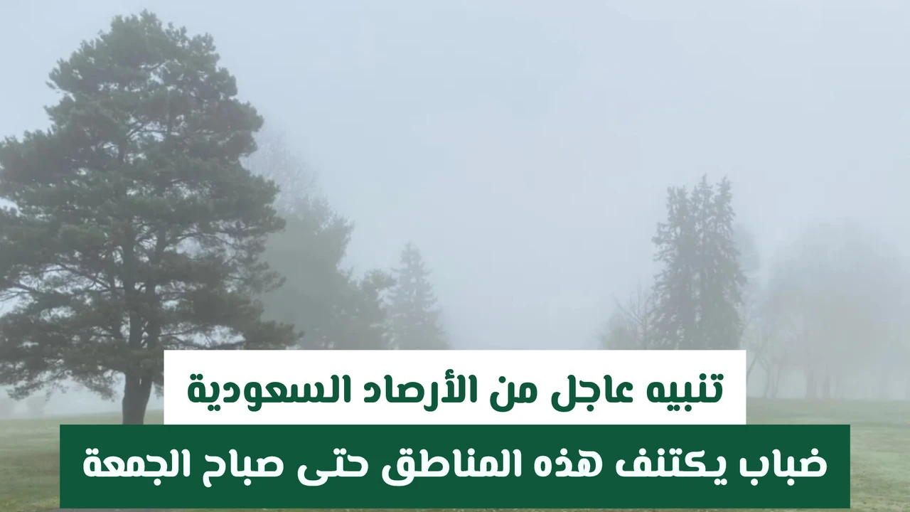 تحذير لـ 5 مناطق.. الأرصاد السعودية تعلن موعد انتهاء موجة الضباب الكثيفة